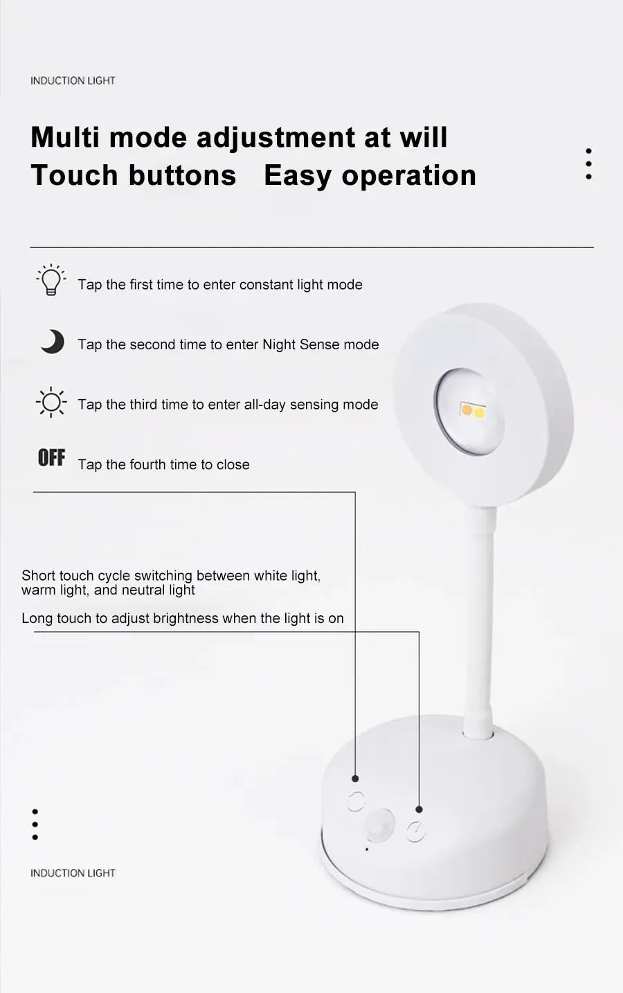 LUMOTECH™ Motion Sensor Night Light - Wireless USB Rechargeable LED Light for Bedroom, Kitchen, Hallway, Closet | Indoor Safety Lighting