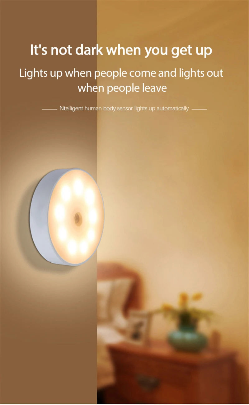 LUMOTECH Smart LED Night Light β Sensor Activated, Magnetic & Rechargeable