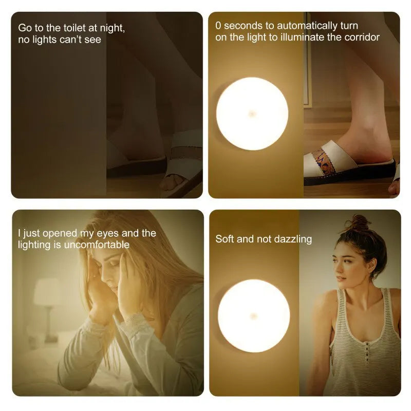 LUMOTECH Smart LED Night Light β Sensor Activated, Magnetic & Rechargeable