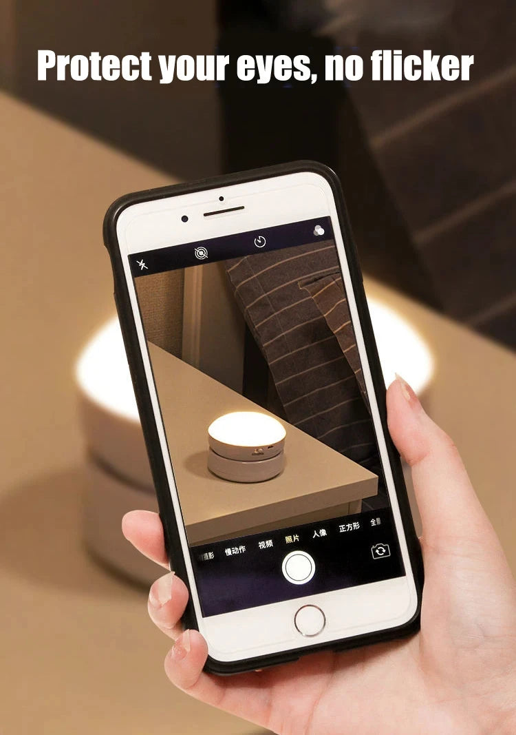 LUMOTECH™ USB Rechargeable Motion Sensor LED Night Light – Smart Human Induction Lamp for Bedside, Cabinet, Closet, Wardrobe, Indoor Home Lighting