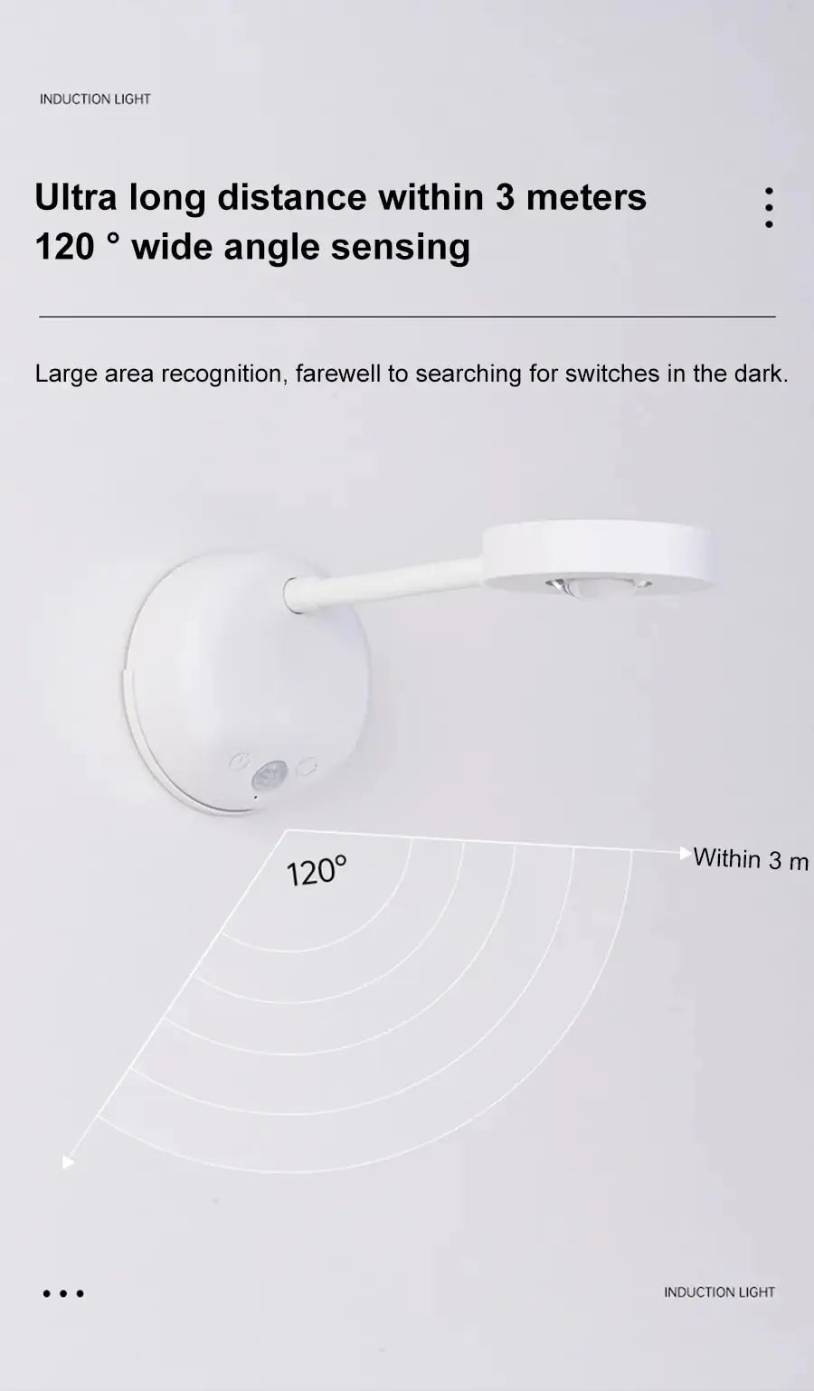 LUMOTECH™ Motion Sensor Night Light - Wireless USB Rechargeable LED Light for Bedroom, Kitchen, Hallway, Closet | Indoor Safety Lighting