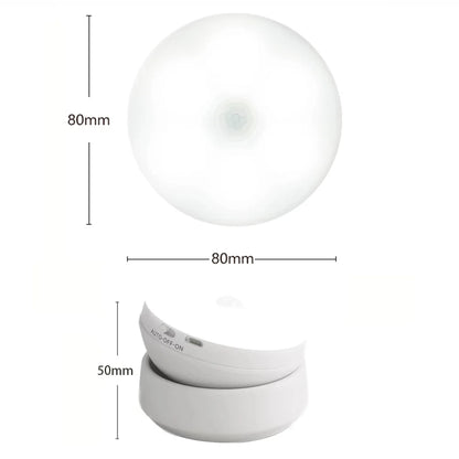 LUMOTECH™ USB Rechargeable Motion Sensor LED Night Light – Smart Human Induction Lamp for Bedside, Cabinet, Closet, Wardrobe, Indoor Home Lighting