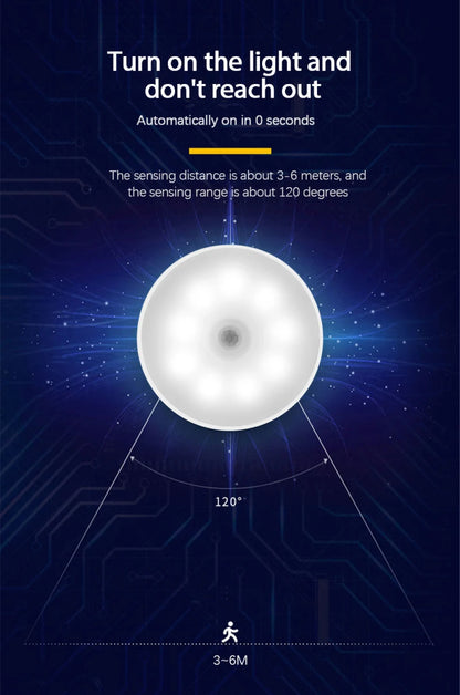 LUMOTECH Smart LED Night Light – Sensor Activated, Magnetic & Rechargeable