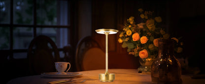 LUMOTECH™ LED Touch Sensor Table Lamp – USB Rechargeable Wireless Night Light for Bedroom, Reading, Desk, Hotel, Restaurant, Bar Decor