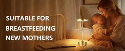 LUMOTECH™ LED Touch Sensor Table Lamp – USB Rechargeable Wireless Night Light for Bedroom, Reading, Desk, Hotel, Restaurant, Bar Decor