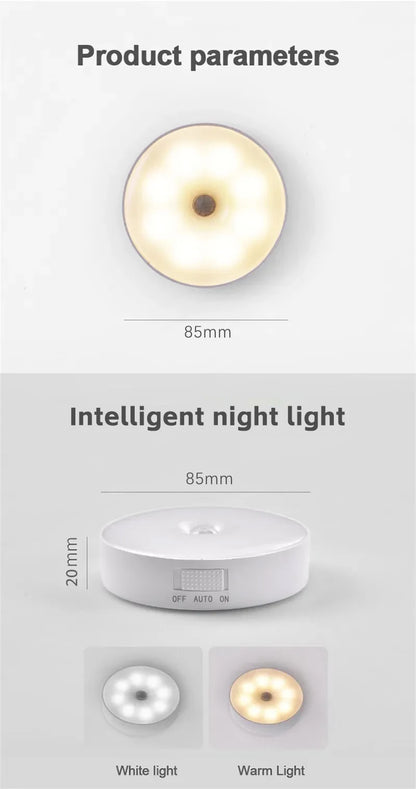 LUMOTECH Smart LED Night Light – Sensor Activated, Magnetic & Rechargeable